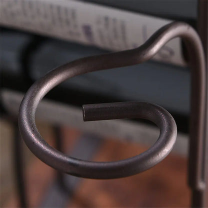 Creative European Iron Wine Rack for Home Decor