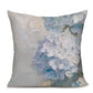 Impressionist Hydrangea Floral Throw Pillow Cover 18in x 18in