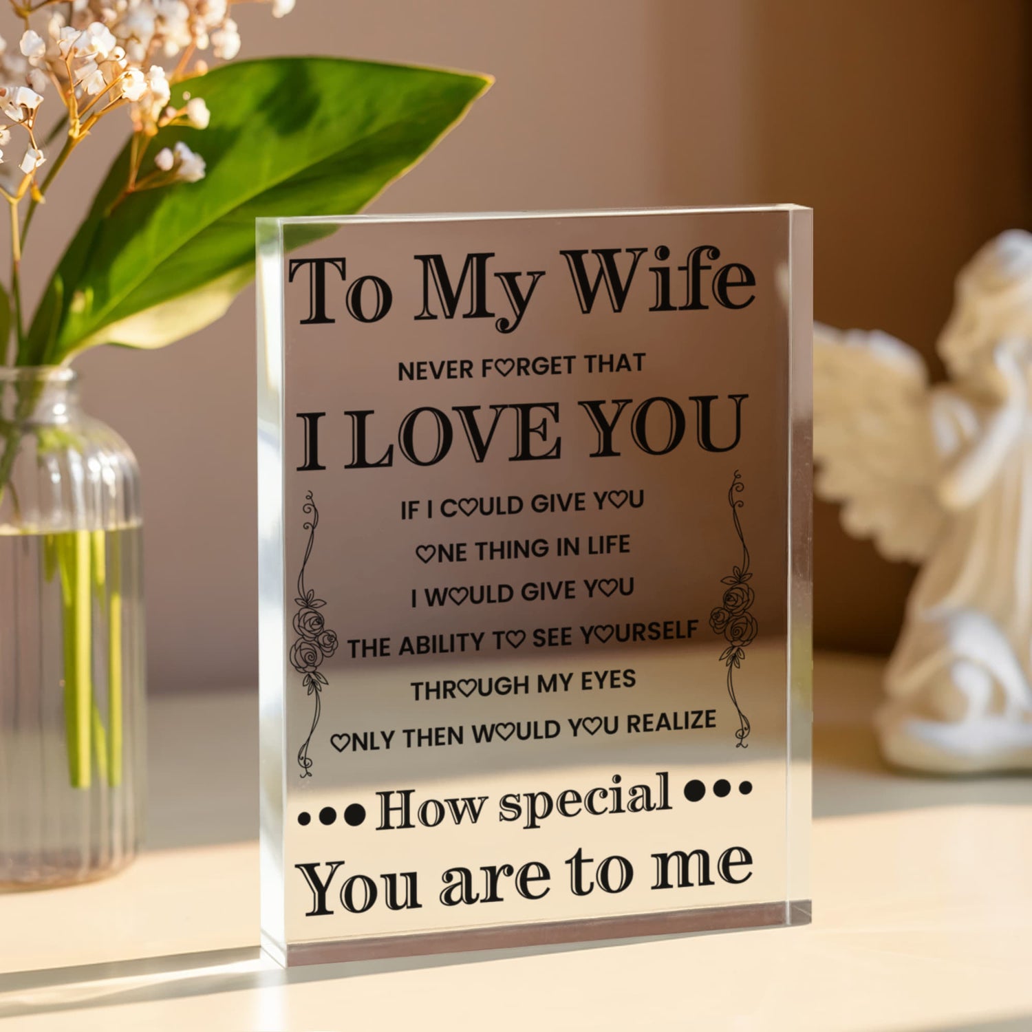 I Love You Message Acrylic Keepsake