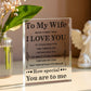 I Love You Message Acrylic Keepsake