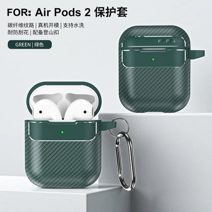 Carbon Fiber Protective Case for AirPods Pro, 2, and 3