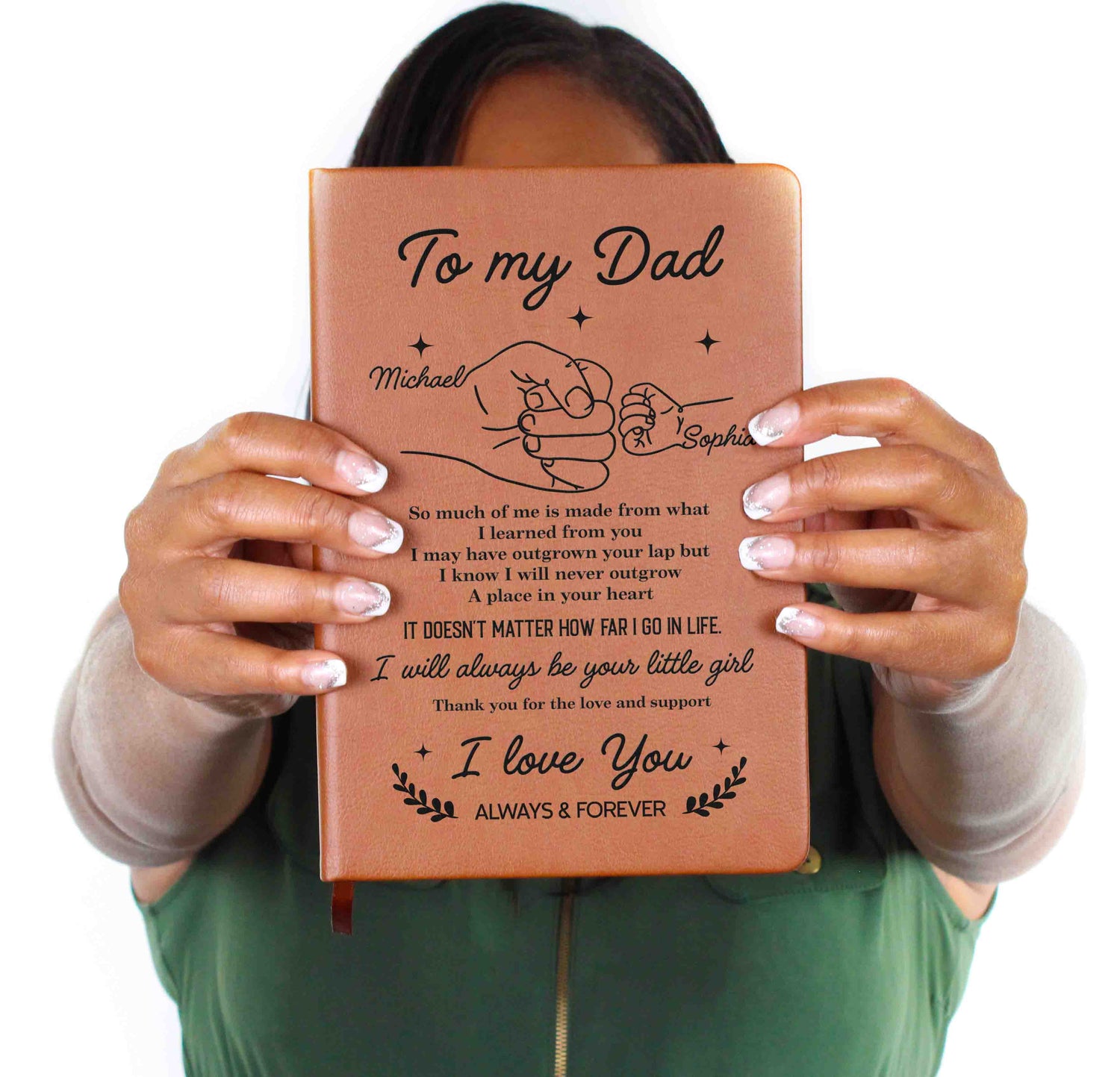 Personalized dad notebook gift