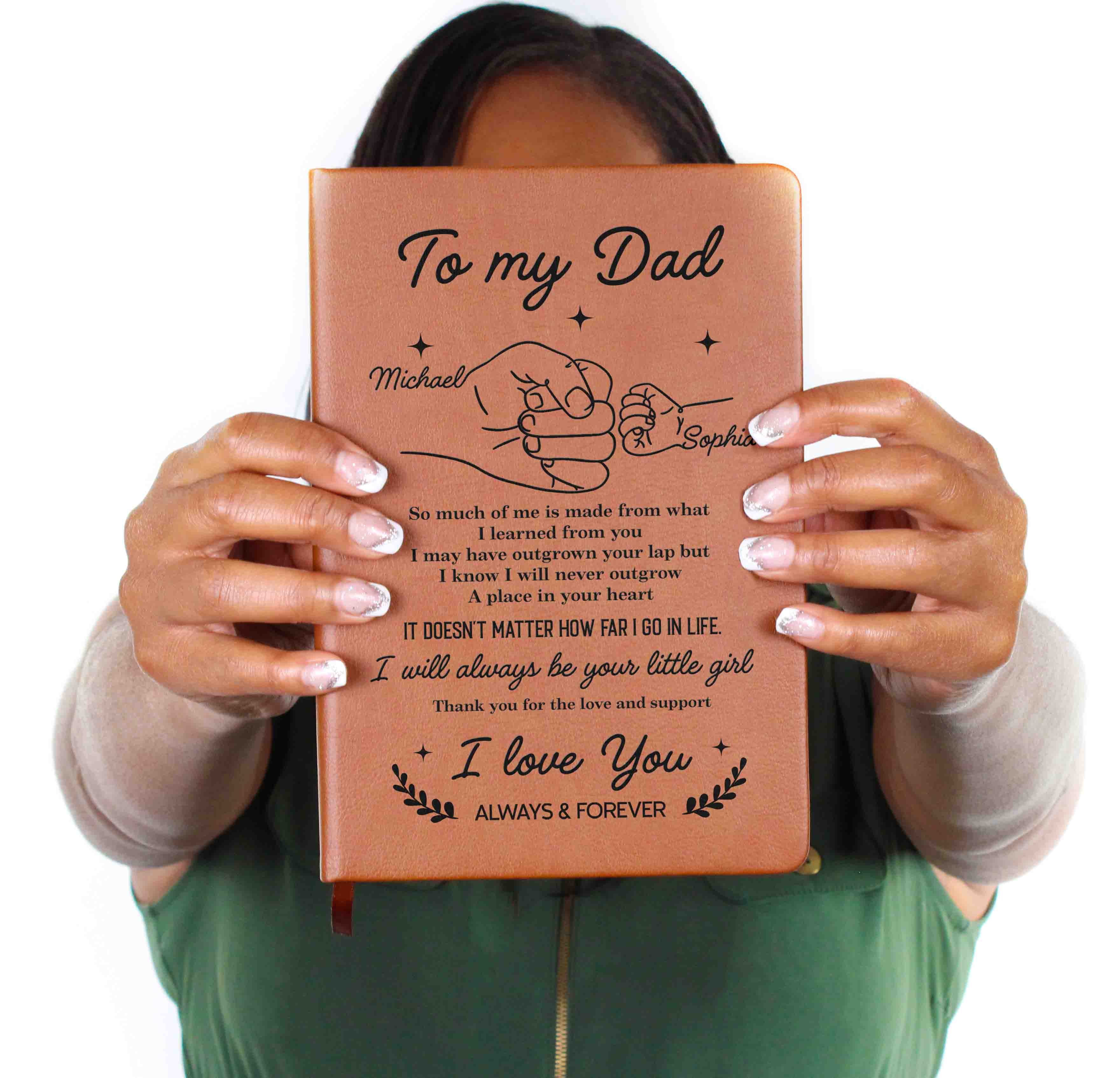 Personalized dad notebook gift