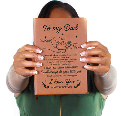 Personalized dad notebook gift