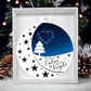All Is Calm, All Is Bright Christmas Ornament – Peaceful Night Sky Moon Ornament | Holiday Tree Decoration 2025