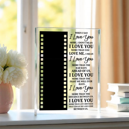 Valentine’s Day acrylic photo keepsake gift
