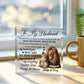 To My Husband Lion Couple Acrylic Block – Personalized Romantic Gift | Always & Forever Love Keepsake