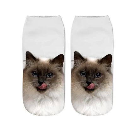 Cat Print Socks - Unique Design Socks