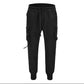 Men’s Techwear Cargo Joggers - Black Slim Fit Sweatpants