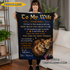 Husband to wife personalized love blanket