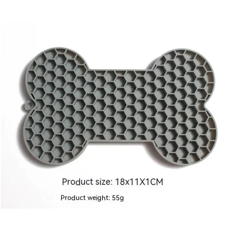 Bone Silicone Licking Dog Slow Food Mat
