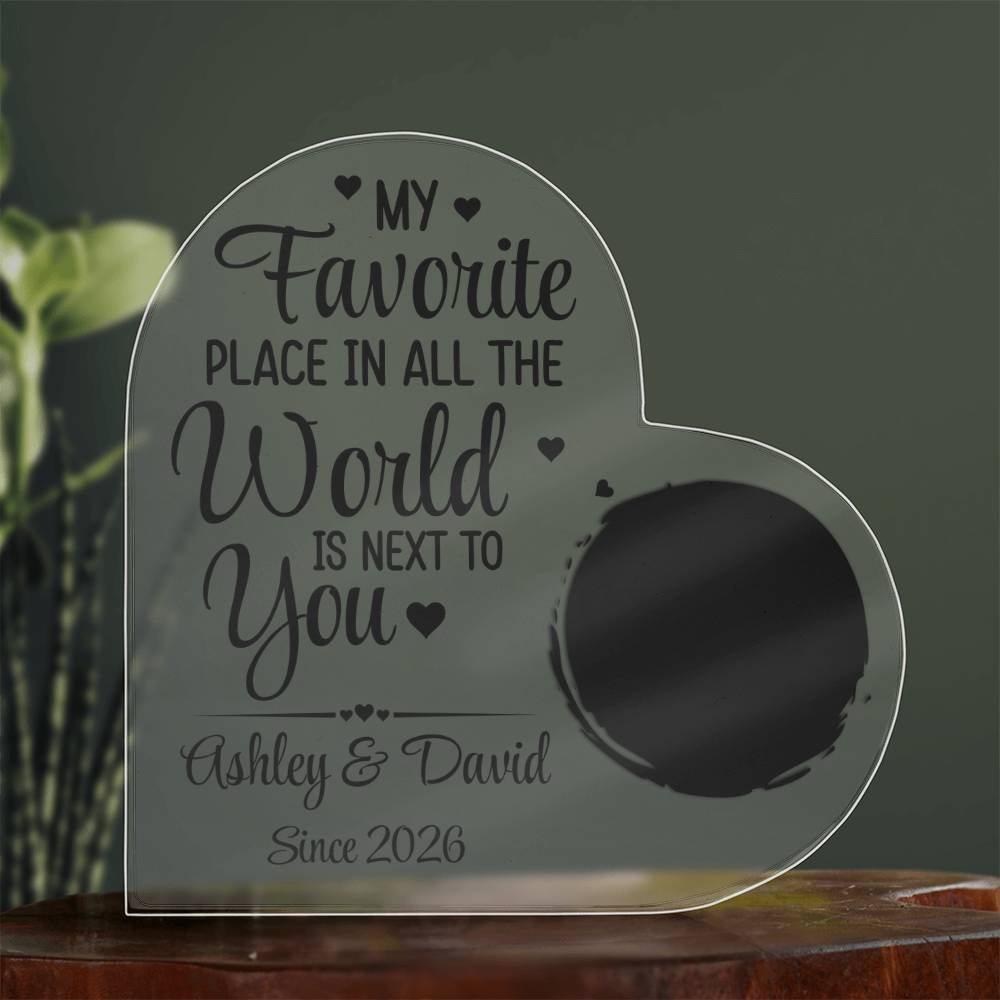 Acrylic Heart Plaque