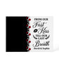 From Our First Kiss Till Our Last Breath Personalized Acrylic Plaque – Romantic Couple Gift for Anniversary, Wedding, or Valentine’s Day