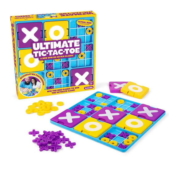 Ultimate Tic Tac Toe Family Strategy Game - 2 Game Modes - Fun Board Game for Kids and Adults