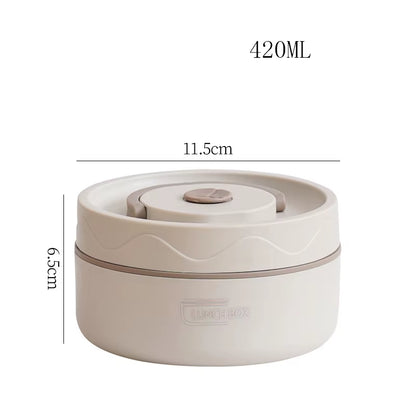 Portable Thermos Lunch Box Set Stackable Bento Box for Kids Adults School Picnic Fruit Salad Food Container Insulated Lunch Bag