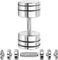 Northdeer Steel Dumbbells Ultracompact & Adjustable Chrome Dumbbell with Foam Handles 5Lb 10Lb 15Lb 20Lb 30Lb 50Lb Home Gym Workout (Choice of Size)