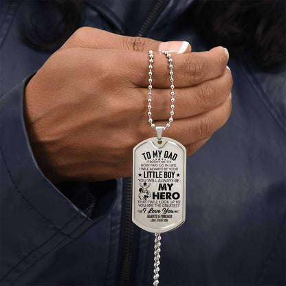 Dog Tag Necklace with Engraving