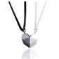2Pcs Magnetic Heart Couple Necklace for Women Men Lover Valentine&