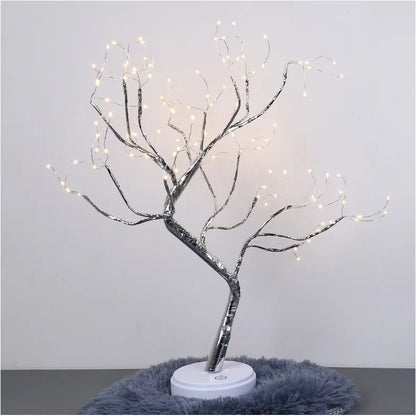 LED Sparkling Bonsai Tree Light – Fairy Spirit Desktop Lamp