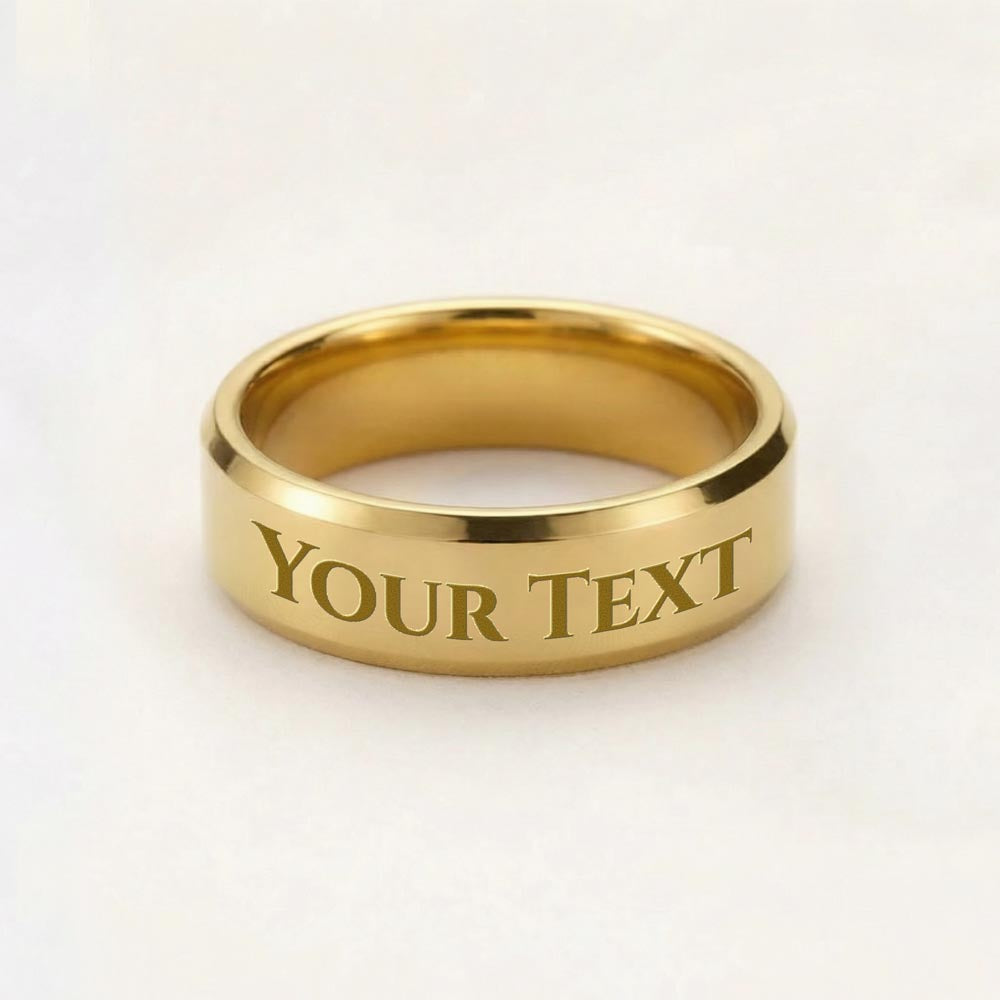 To My Daddy Ring – Sentimental Pregnancy Bump Custom Ring with Heartfelt Message Card Gift