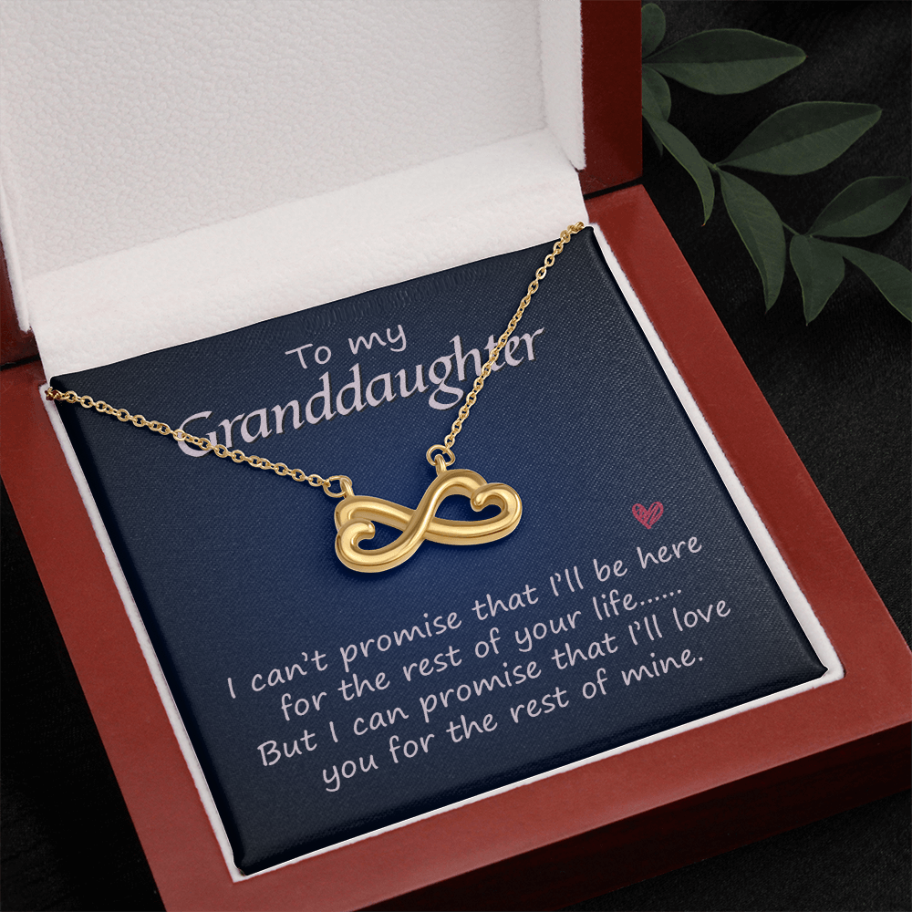 Granddaughter Infinity Heart Necklace - Eternal Love Gift from Grandparent