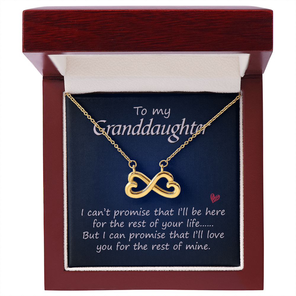 Granddaughter Infinity Heart Necklace - Eternal Love Gift from Grandparent