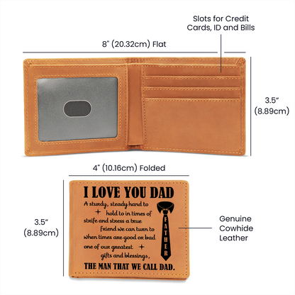 sentimental dad wallet tie design i love you dad