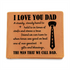 personalized fathers day wallet gift for dad leather