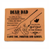 personalized fathers day wallet gift for dad leather fishing
