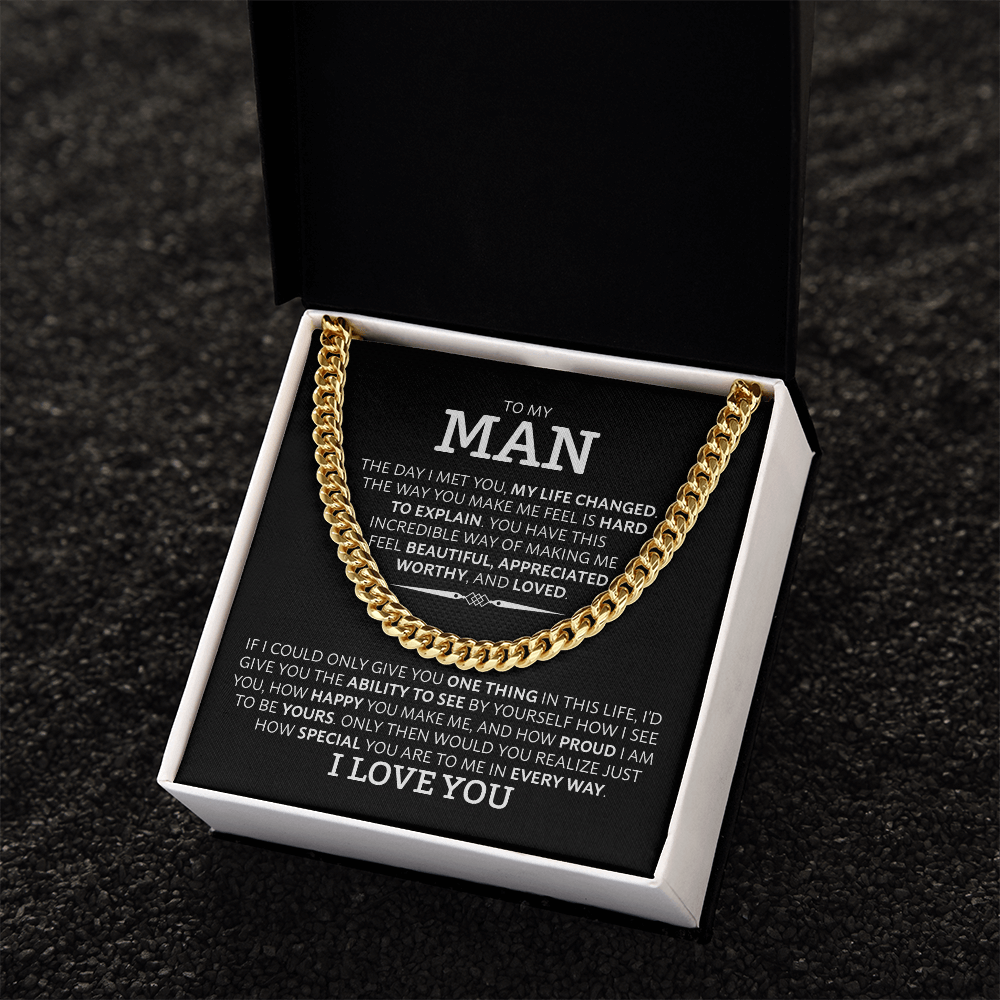 Cuban Link Chain Necklace for Him – Men&