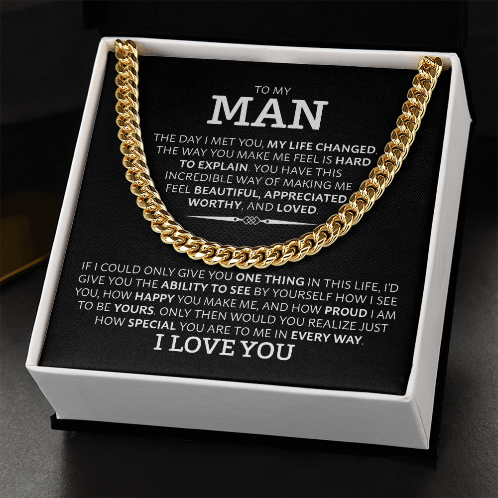 Cuban Link Chain Necklace for Him – Men&