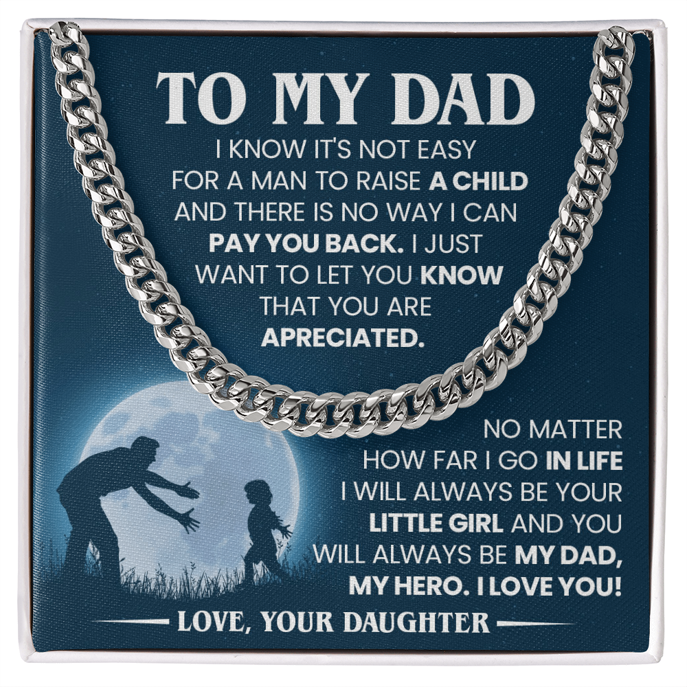 Sentimental Necklace Gift for Dad