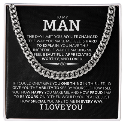 Cuban Link Chain Necklace for Him
