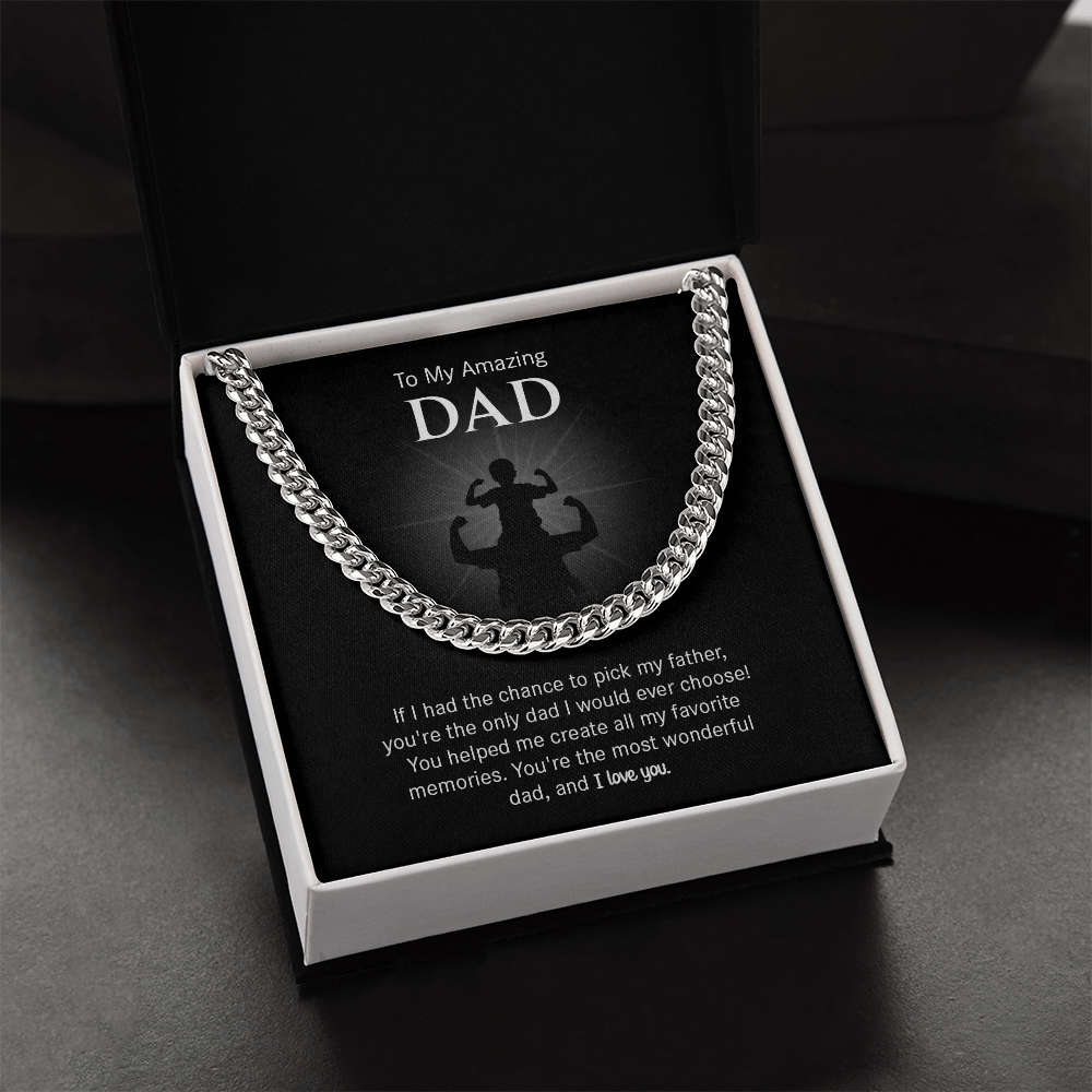 Sentimental Gift for Dad Necklace