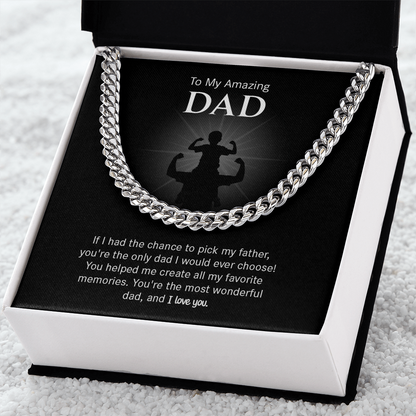 Father Appreciation Necklace Gift