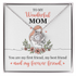 Best Mom Ever Necklace Gift