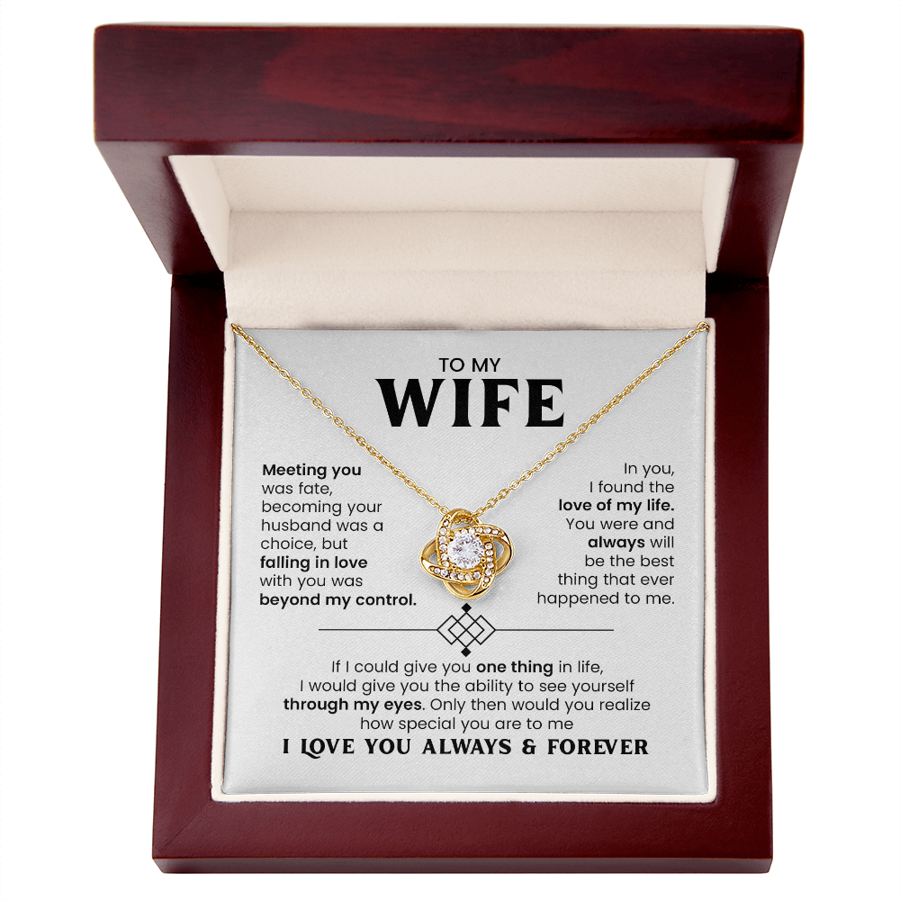 Luxury Love Knot Necklace Presentation Box