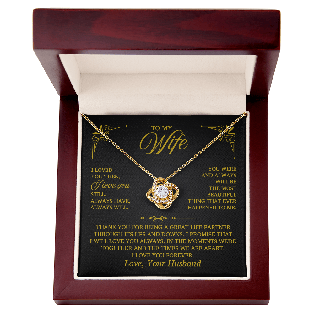 Luxury Love Knot Necklace Presentation Box