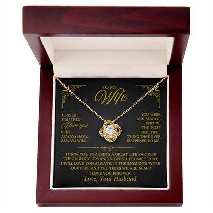 Luxury Love Knot Necklace Presentation Box