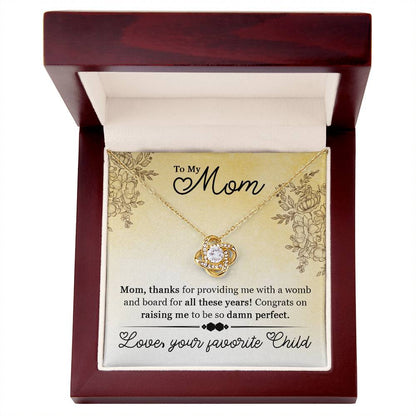 To My Mom Funny Necklace
