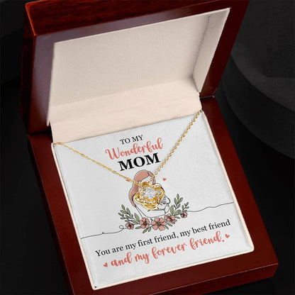 To My Wonderful Mom Infinity Love Knot Necklace – Mother&