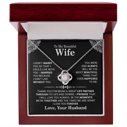 Elegant Necklace Gift for Wife
