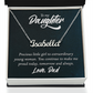 Custom Name Necklace for Daughter from Dad – Personalized Script Pendant (Stainless or 18K Gold), 16–18" Adjustable