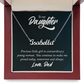 Custom Name Necklace for Daughter from Dad – Personalized Script Pendant (Stainless or 18K Gold), 16–18" Adjustable