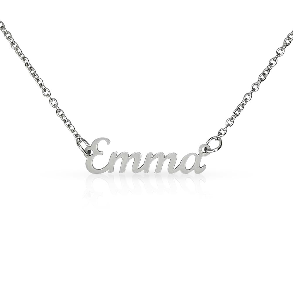 Personalized Classic Nameplate Necklace - Custom Script Jewelry