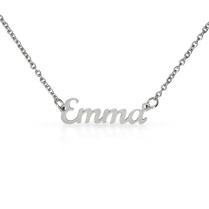 Personalized Classic Nameplate Necklace - Custom Script Jewelry