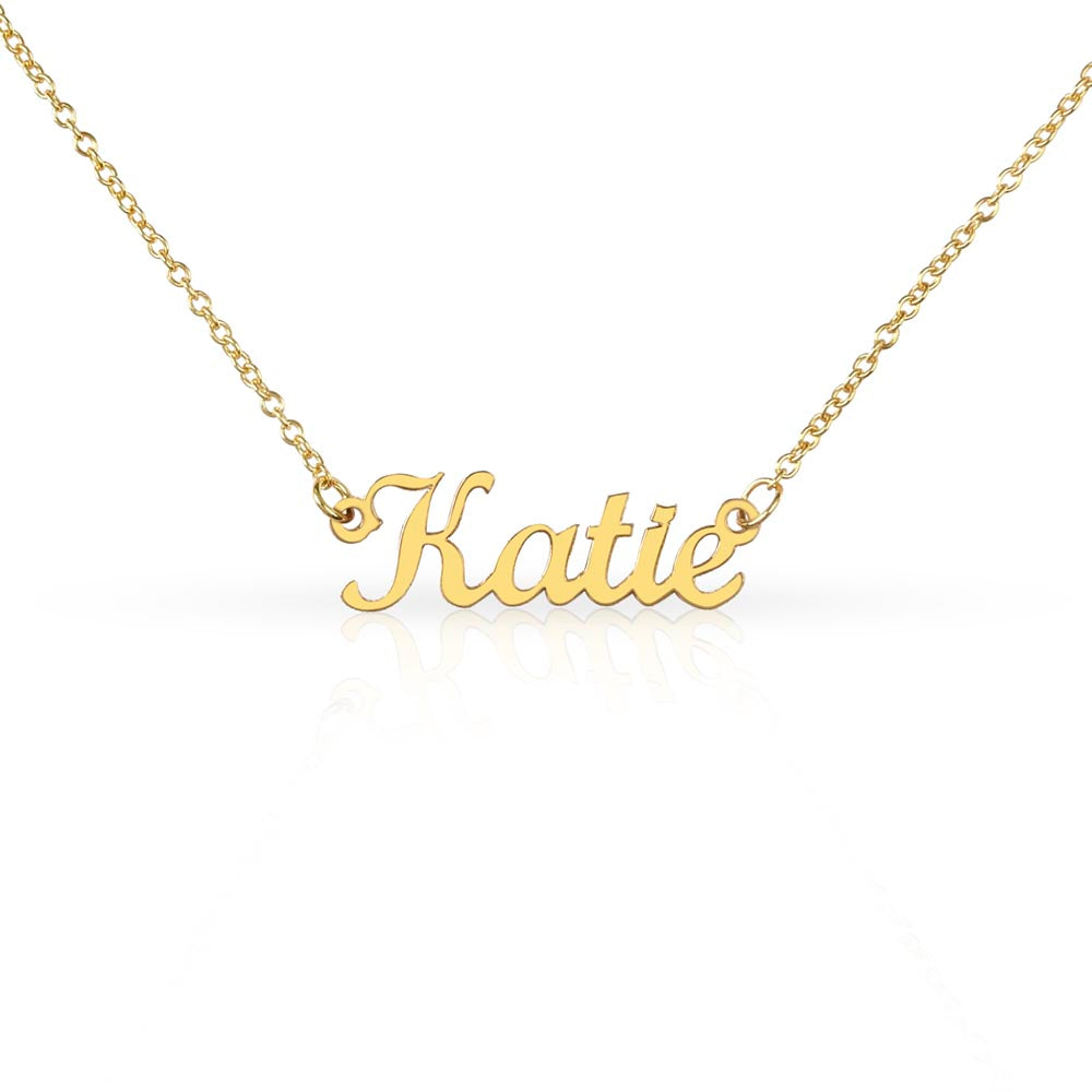 Personalized Classic Nameplate Necklace - Custom Script Jewelry