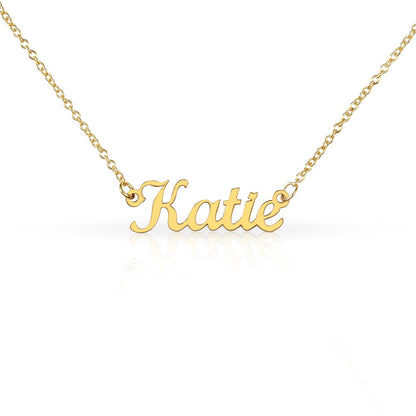 Personalized Classic Nameplate Necklace - Custom Script Jewelry