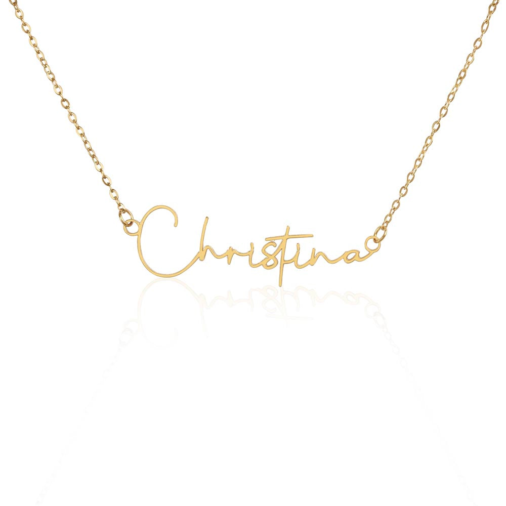 Name Necklace - "To My Sister" Sentimental Gift