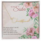 “To My Sister” Signature Style Name Necklace – Custom 11-Char Script, Stainless Steel or 18K Gold, 16–18" Chain, Made in USA